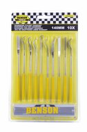 schraper set - vijlset 10 delig - diamantvijlen - benson