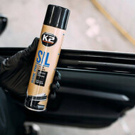 k2 100% professionele siliconenspray - voor rubberen en kunststof auto-onderdelen - smeert - verzorgt - rubber b