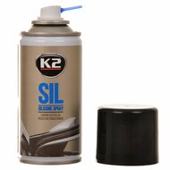 k2 100% professionele siliconenspray - voor rubberen en kunststof auto-onderdelen - smeert - verzorgt - rubber b