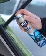k2 100% professionele siliconenspray - voor rubberen en kunststof auto-onderdelen - smeert - verzorgt - rubber b