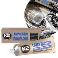 k2 lamp dokter 60 gram tube - pasta om de helderheid van koplampen te herstellen - koplampen oppoetsen - koplampen polijsen - p