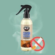 luchtverfrisser anti tabak 250 ml - autogeur - autoparfum - aroma spray - k2 cayon