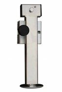 steunpoot vk 60x410 mm - uitdraaipoot - afstelpoot - aanhangerpoot - afzetsteun - opdraaisteun
