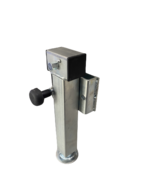 steunpoot vk 60x410 mm - uitdraaipoot - afstelpoot - aanhangerpoot - afzetsteun - opdraaisteun