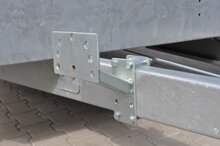 reservewielhouder voor disselmontage - reservewielsteun - reservewielbeugel - wieldrager