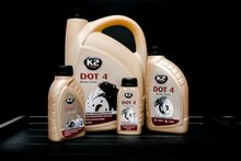 k2 dot4 1 liter remvloeistof - vol synthetische rem vloeistof - hoogwaardige remolie voor zwaar belastbare auto's - dot 4