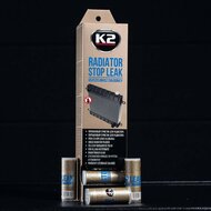 k2 autoradiator stop leak - radiator lek stopper van de auto - gaten dichter doormiddel van poeder 18,5 gram - radiator fixer -