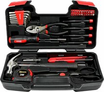 gereedschapsset 39 delig - gereedschapskoffer - handgereedschap set - benson