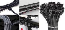 2,5 x 100 mm zwart  tie raps - tiewraps - bundelbandje - kunstofbandjes - plasticbandjes - electrabandjes - bandjes - pvc bandj