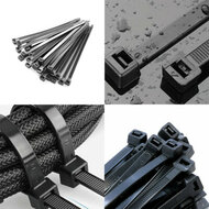 7,6 x250 mm kabelbinder - bundelbandje - trekbandje - kunstofbandje - pvcbandje - pvc tie rap - tie wraps - electrabandje - cab