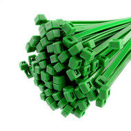 Kabelbinders groen - 3.6 x 200 mm - Tiewraps - Tieraps - 100 delig - Hofftech - cabel zipper - bundelbandje - trekbandje - trek