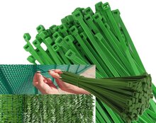 Kabelbinders groen - 3.6 x 200 mm - Tiewraps - Tieraps - 100 delig - Hofftech - cabel zipper - bundelbandje - trekbandje - trek