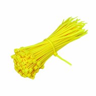 5 x 250 mm kabelbinder - trekbandje - bundelbandje - cable zipper yellow 