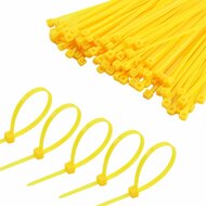 5 x 250 mm kabelbinder - trekbandje - bundelbandje - cable zipper yellow 