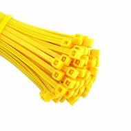 5 x 250 mm kabelbinder - trekbandje - bundelbandje - cable zipper yellow 