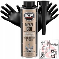 k2 diesel go injector cleaner 250ml - reiniger voor diesel injectoren - rook vermindering - brandstofadditief - uitstoot vermin