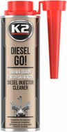 k2 diesel go injector cleaner 250ml - reiniger voor diesel injectoren - rook vermindering - brandstofadditief - uitstoot vermin