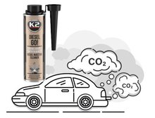 k2 diesel go injector cleaner 250ml - reiniger voor diesel injectoren - rook vermindering - brandstofadditief - uitstoot vermin