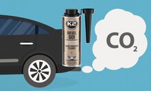 k2 diesel go injector cleaner 250ml - reiniger voor diesel injectoren - rook vermindering - brandstofadditief - uitstoot vermin