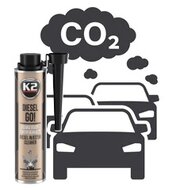 k2 diesel go injector cleaner 250ml - reiniger voor diesel injectoren - rook vermindering - brandstofadditief - uitstoot vermin