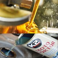 k2 motor doktor 443ml olietoevoeging - mengsmering voor motorolie - verbetering motorcompressie prestatie en afdichtingen - dik