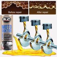 k2 motor doktor 443ml olietoevoeging - mengsmering voor motorolie - verbetering motorcompressie prestatie en afdichtingen - dik