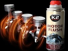 k2 motorspoelen - motor flush 250ml - motorreiniging - smeermiddel en antislijtageadditief - verwijdering koolstofafzetting, ol