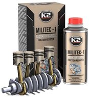 k2 militec 1 synthetisch additef 250ml - dunne duurzame laag op metaal delen - slijtage verminderaar - wrijving verminderling d