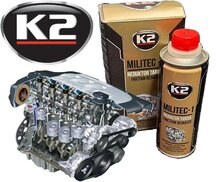 k2 militec 1 synthetisch additef 250ml - dunne duurzame laag op metaal delen - slijtage verminderaar - wrijving verminderling d