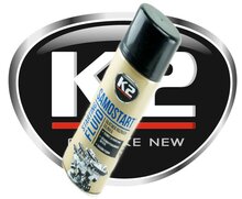 k2 motorstart vloeistof 400ml - startpilot - koude start piloot bij koude temperaturen - alle soorten motoren - beschermt motor