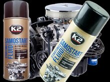 k2 motorstart vloeistof 400ml - startpilot - koude start piloot bij koude temperaturen - alle soorten motoren - beschermt motor