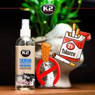 k2 odor removal skiron geur neutralisator - geurspray - geur verwijderaar - geuroplosser - verijwedring van ongewenste geuren 