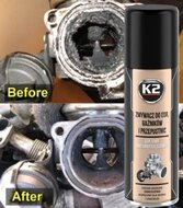 k2 egr preparaat - reinigingsspray voor het egr systeem - uitlaatgas recirculatie schoonmaak spray - turbocompressor en inlaats