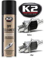 k2 dpf cleaner - diesel filter schoonmaak spuitbus - roetdeeltjes oplosser - dpf filter cleaning additief - reiniging voor dies