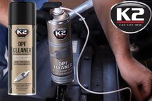 k2 dpf cleaner - diesel filter schoonmaak spuitbus - roetdeeltjes oplosser - dpf filter cleaning additief - reiniging voor dies