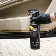k2 interieurreiniger kunststoffen -  verwijdert moeiteloos vuil - stof - vingerafdrukken en vettige aanslag - laat een aangenam