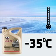 koelvloeistof rood 5 liter - radiator vloeistof - koelwater - k2