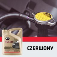 koelvloeistof rood 5 liter - radiator vloeistof - koelwater - k2