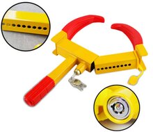 wielklem universeel - wielslot - Slot - wiel klem - wiel slot - aanhangerslot - caravanwielslot