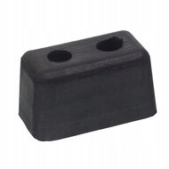stootkussen 50x25x30x15mm 2 gaten - stootrubber - stootkussen