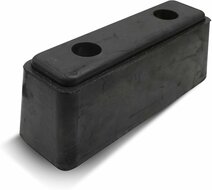 stootkussen 200x50x60x125mm 2 gaten - stootrubber - stootkussen