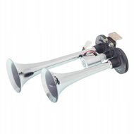 dubbele luchthoorn 24v l=220/280mm - fanfara - claxon - signaalhoorn