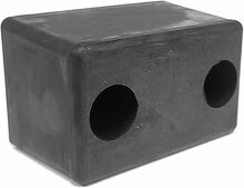 stootkussen 115x75x80x65mm 2 gaten - stootrubber - stootkussen
