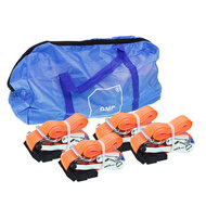 set spanbanden 3 meter 4 stuks + tas - sjorband - spanbanden