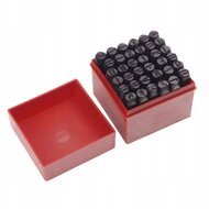 slagletters en cijfers 10mm - gehele alfabet - 36 dlg - slag letters