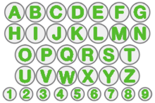 slagletters en cijfers 6mm - gehele alfabet - 36 dlg - slag letters - metaal letters - nummers
