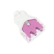 snelle elektrische connectoren - 2 connectoren draad - tot 2,5 mm2 - 10 stuks in pak