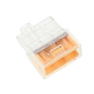 snelle elektrische connectoren - 3 connectoren draad - tot 2,5 mm2 - 10 stuks in pak