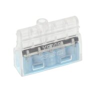 snelle elektrische connectoren - 5 connectoren draad - tot 2,5 mm2 - 10 stuks in pak