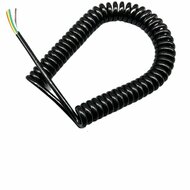 spiraalkabel 7/24v - zonder plug – 4.5 meter - aanhanger kabel